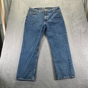 Army Navy Jeans Men's 42x30 Blue Cotton Denim Straight Leg Light Wash Workwear